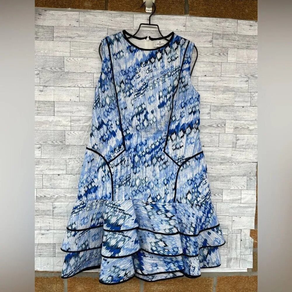 J Mendel Paris layered textured dress size 12